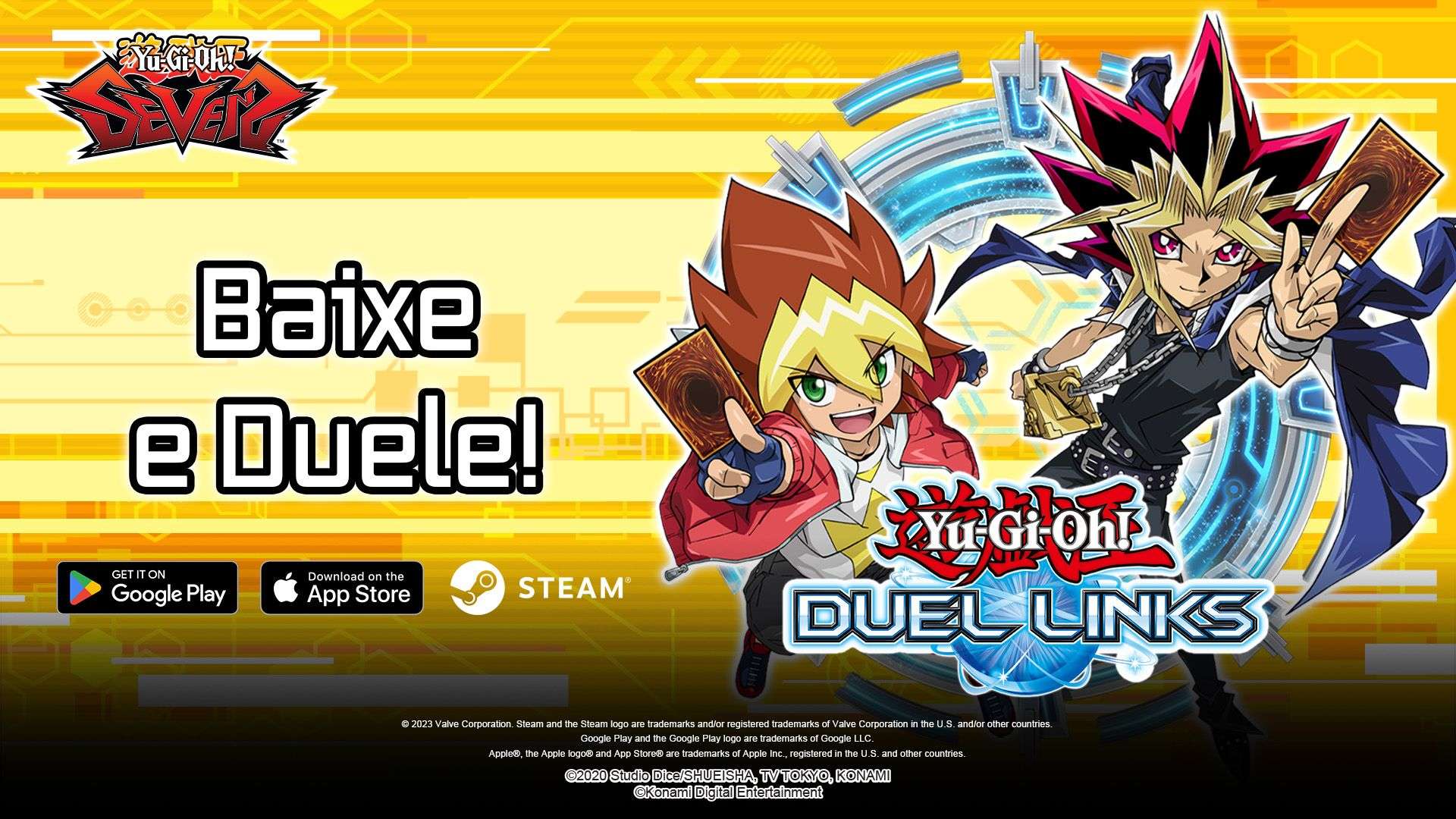 Poster de lançamento da atualização "Rush Duel"